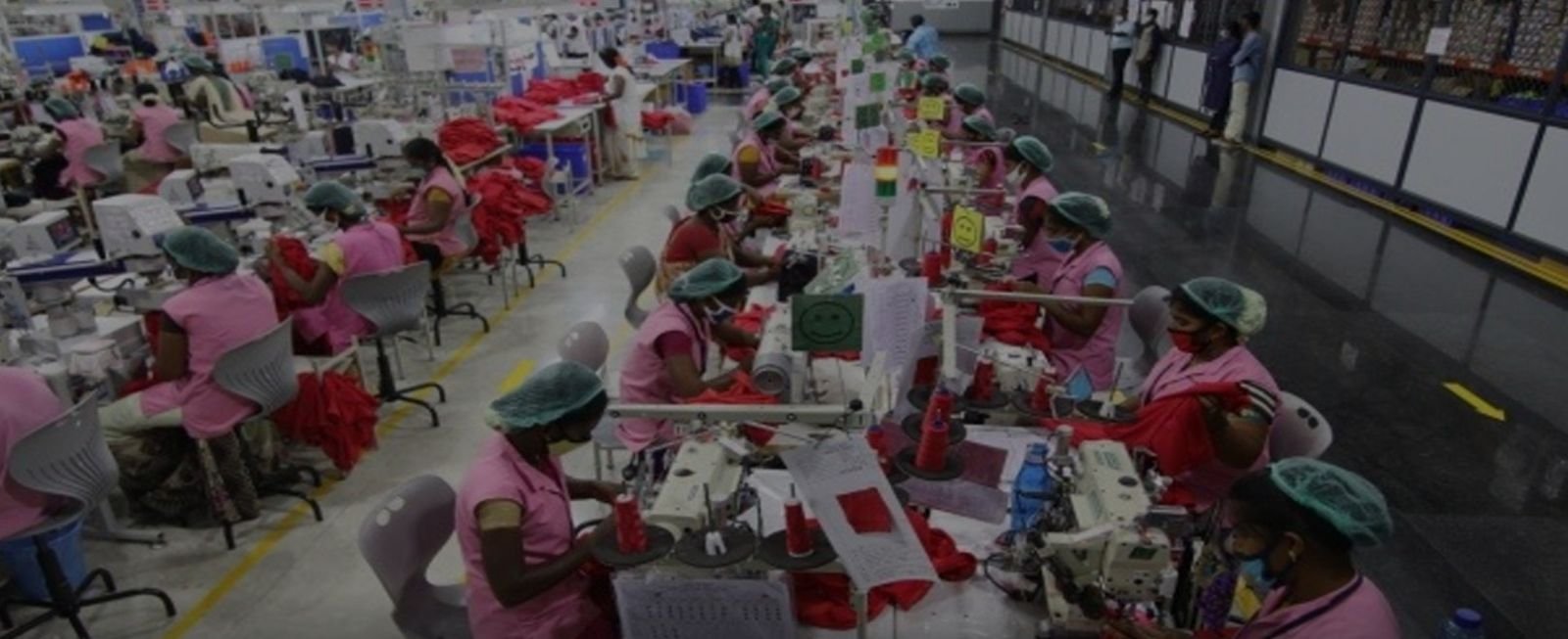Apparel production floor